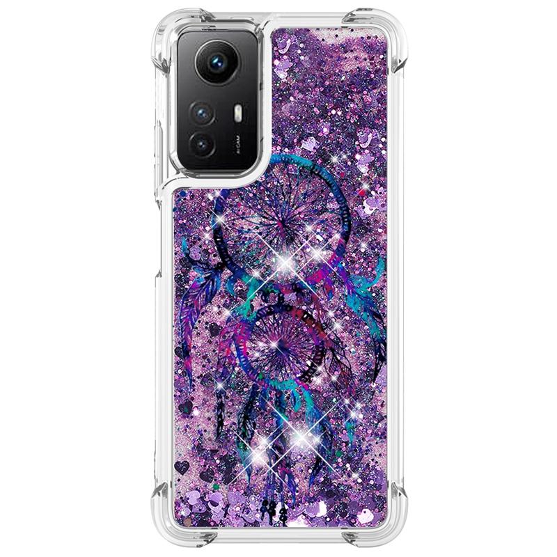 Note 12S Case For Xiaomi Redmi Note 12S Cover Printed Glitter Quicksand Liquid Cover for Xiomi Redmi Note12S Phone Case Fundas