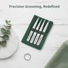 4Pcs Professional Eyebrow Tweezer Set Non-slip Grip Stainless Steel for Ingrown Hair Removal Women Daily Makeup Grooming