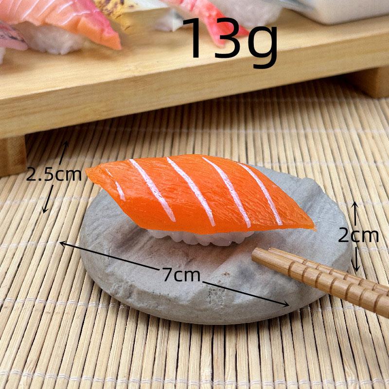 Symulacja 3d Model Sushi Zabawki do gotowania Japońskie jedzenie Sushi z łososiem Kulka ryżowa Symulacja Model jedzenia Rekwizyty wystawowe Brelok Biżuteria