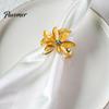 Metal Napkin Ring 5Pcs Rings, Maple Leaf Design Holders, Waterproof Anti-Oxidation Decorative Rings for Wedding Banquets And Restaurants Reusable
