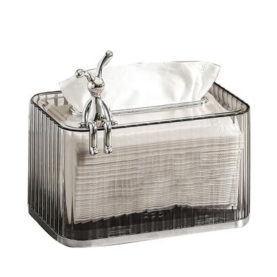 Tissueboxhouder Grote Opening Zelfliftende Veer Thuis Tissue Dispenser voor Badkamer Wastafel