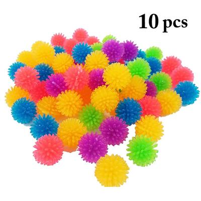Cat Chew Toy Interactive Toys Squeezes Ball Pet Cat Toys Arbutus Ball Stretch Plush Ball Thorn Ball