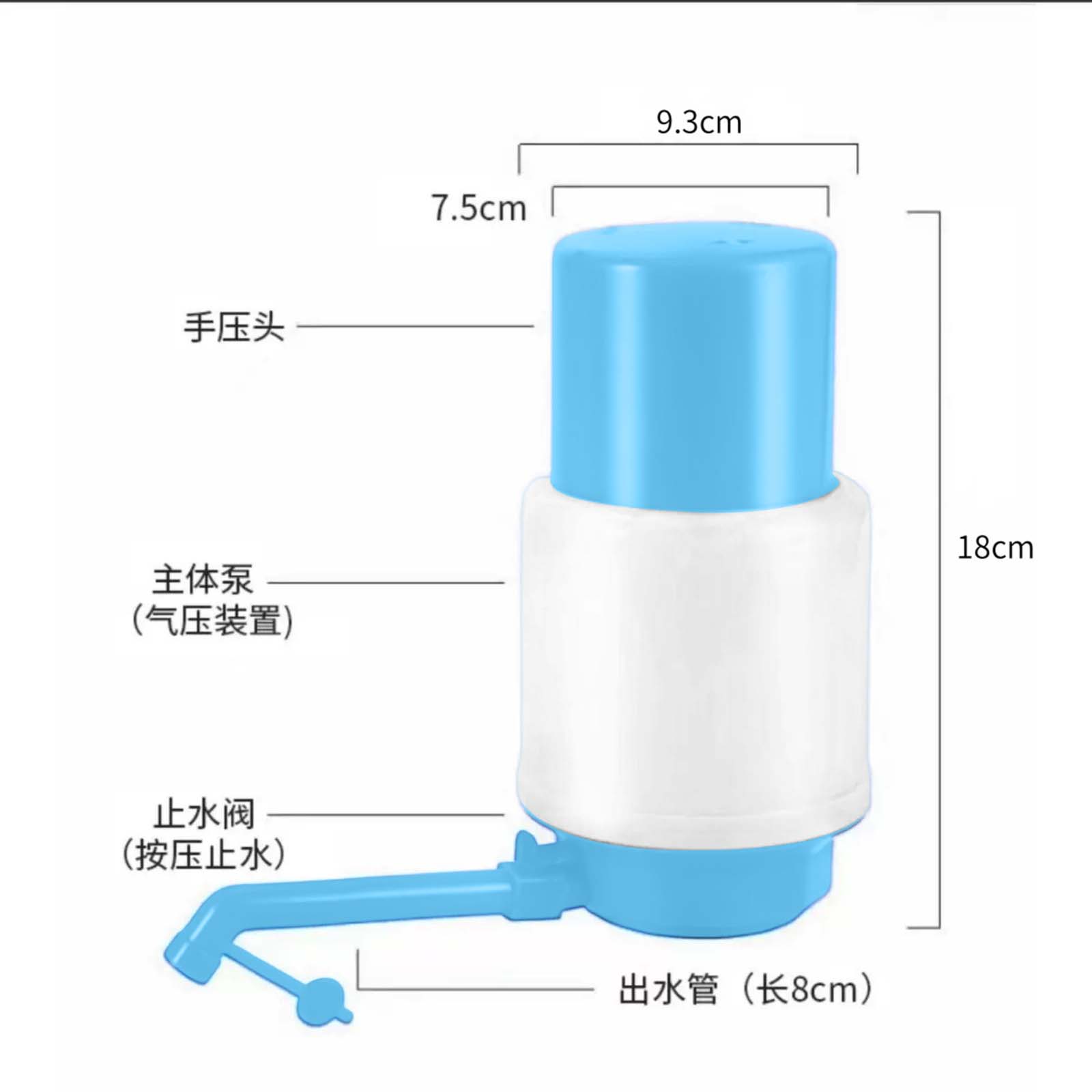

Supermarket Bottled Water Dispenser Manual Water Plastic Water Suction Device Portable Water Dispenser One Size