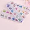 12 Colors DIY Nail Art Dried Flowers 3D Flower Decoration Nails Stickers Tips
