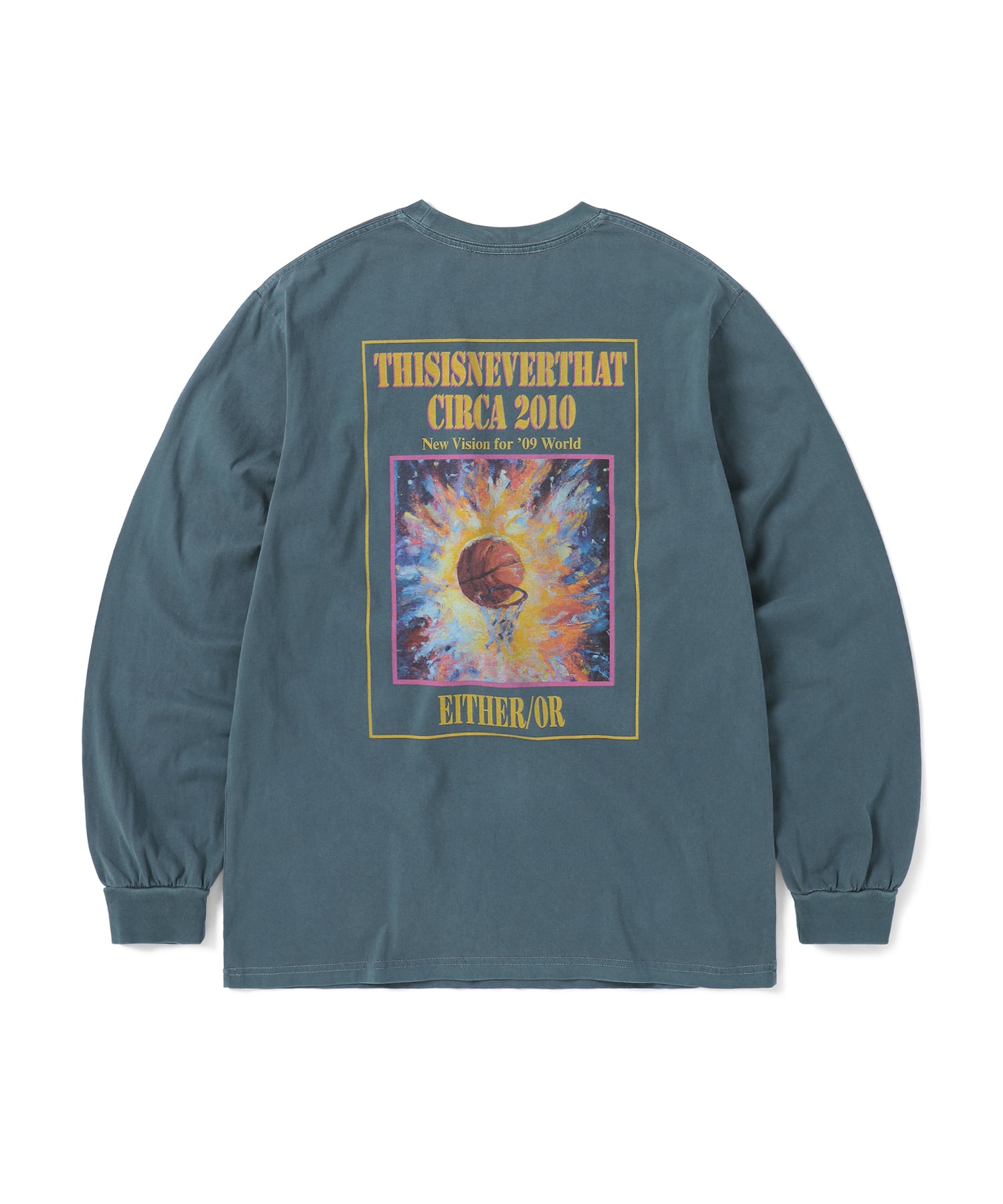 This Is Never That Basketball Hoop L/S Tee Navy S