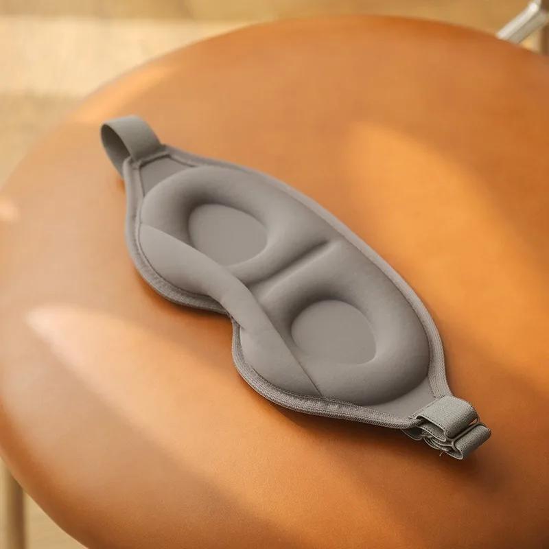 3D Schlaf- und Sonnenschutz 3D Vereinfachte Augenmaske zur Linderung von Müdigkeit, Atmungsaktiv, Druckfrei Mittagsschlaf Raumkapsel Augenmaske