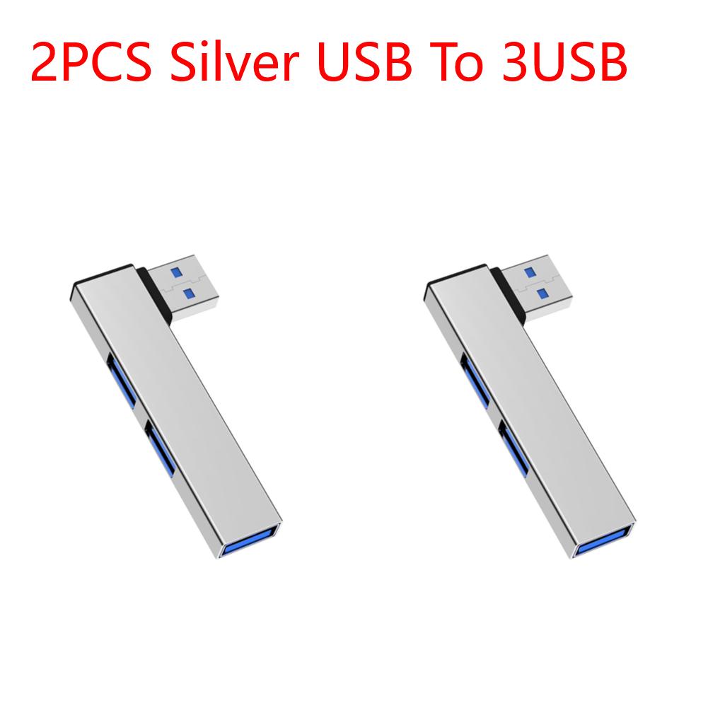 3 In 1 USB Splitter Hub Speed 5.0Gbps 3 Port USB Docking Station OTG USB 3.0/Type-C 3.0 To 3 USB for PC Laptop Notebook