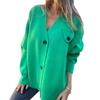 2025 Women's Fashion Long Sleeve Knitted Pocket Cardigan Sweater - Winter Outerwear