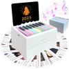 Piano Calendar 2025 Swift, Playable Mini Piano Desk Calendar 2025, Swift Mini Piano Calendar with 52 Music Scores In 27 Cards Valentine's Day