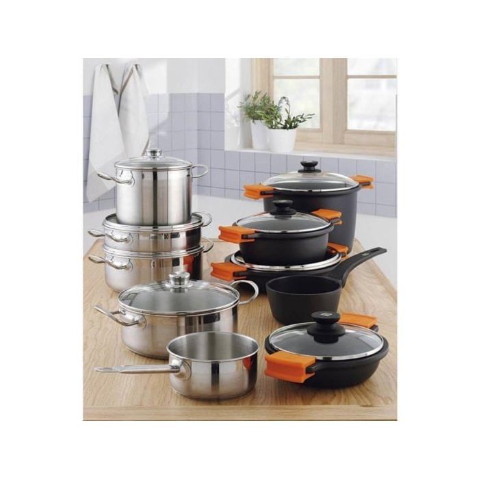 BRA Profesional | Casserole, 18 Cm, Stainless Steel 18/10, Compatible All Stovetops Including Induction