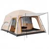 Outdoor Camping Tent: Large, Portable, Sun-Protected, Rainproof, 2 Rooms + Living Area, Fits 8-12 People