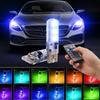 2PCS T10 RGB LED Clearance Lights Bulb-6SMD 5050 CANbus Car With Remote Controller Flash Reading Wedge Light Clearance Lights