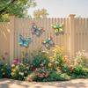 4 stuks Metalen Vlinder Muurkunst Multifunctioneel Vlinder Muurhanger Vlinder Muurdecor Tuin