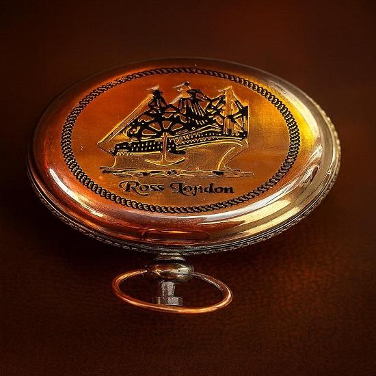 Handmade Brass Pocket Compass, Ross London Style, Nautical Gift