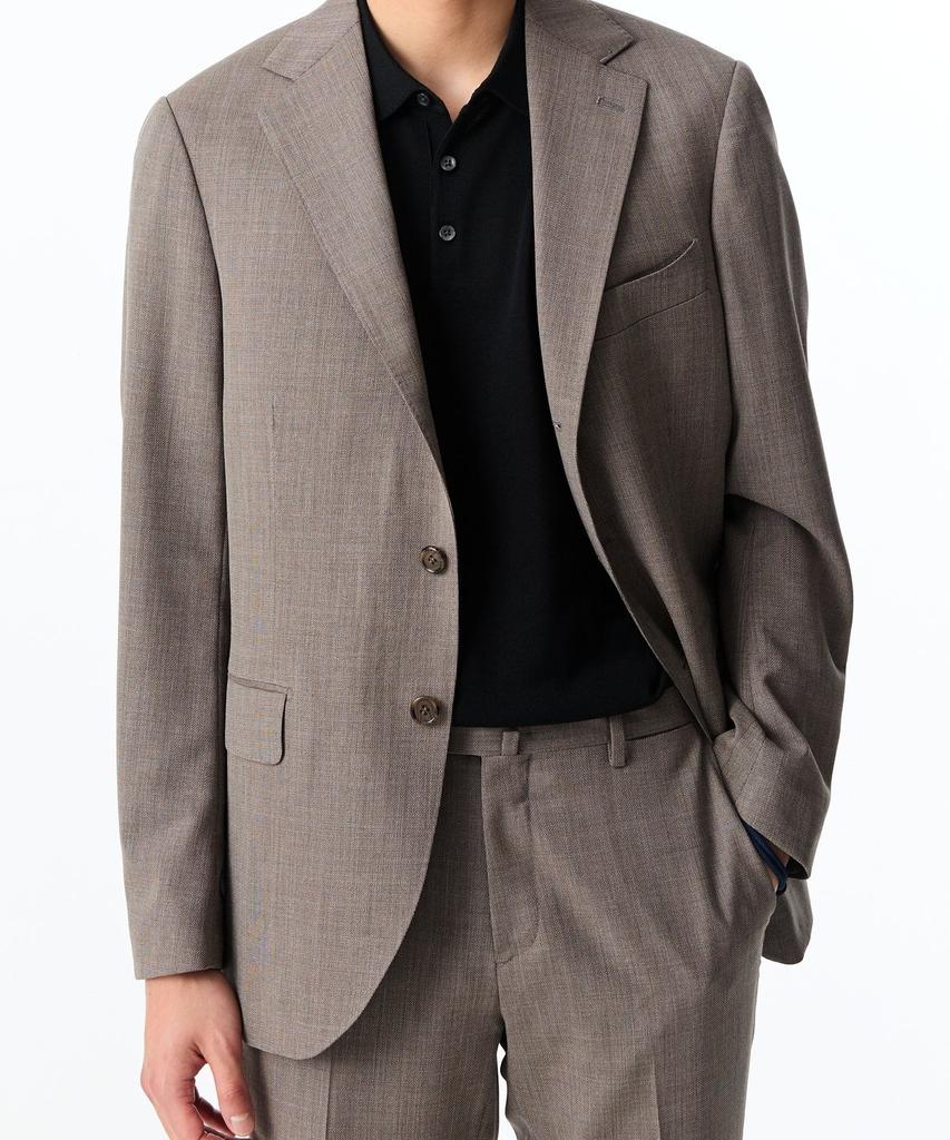 Man On The Boon [Loro Piana Fabric] Four Seasons Wool Single Jacket_Beige 4714151003