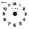 Hot Removable 3D Wall Clock Mirror Wall Stickers Creative DIY Wall Clocks Art Decal Sticker Home Decor Living Room Quartz Needle