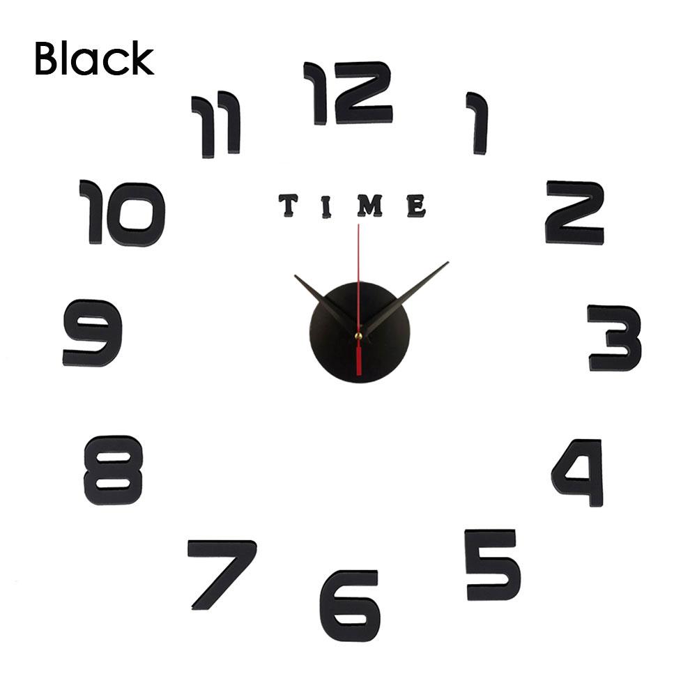 Heiße abnehmbare 3D-Wanduhr Spiegel Wandaufkleber Kreative DIY Wanduhren Kunst Aufkleber Aufkleber Wohnkultur Wohnzimmer Quarznadel