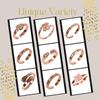 Lotus Mind Pure Copper Toe Rings, Ear Cuffs, Earrings, and Rings for Toes and Fingers, Stylish for Men and Women (Pure Copper)