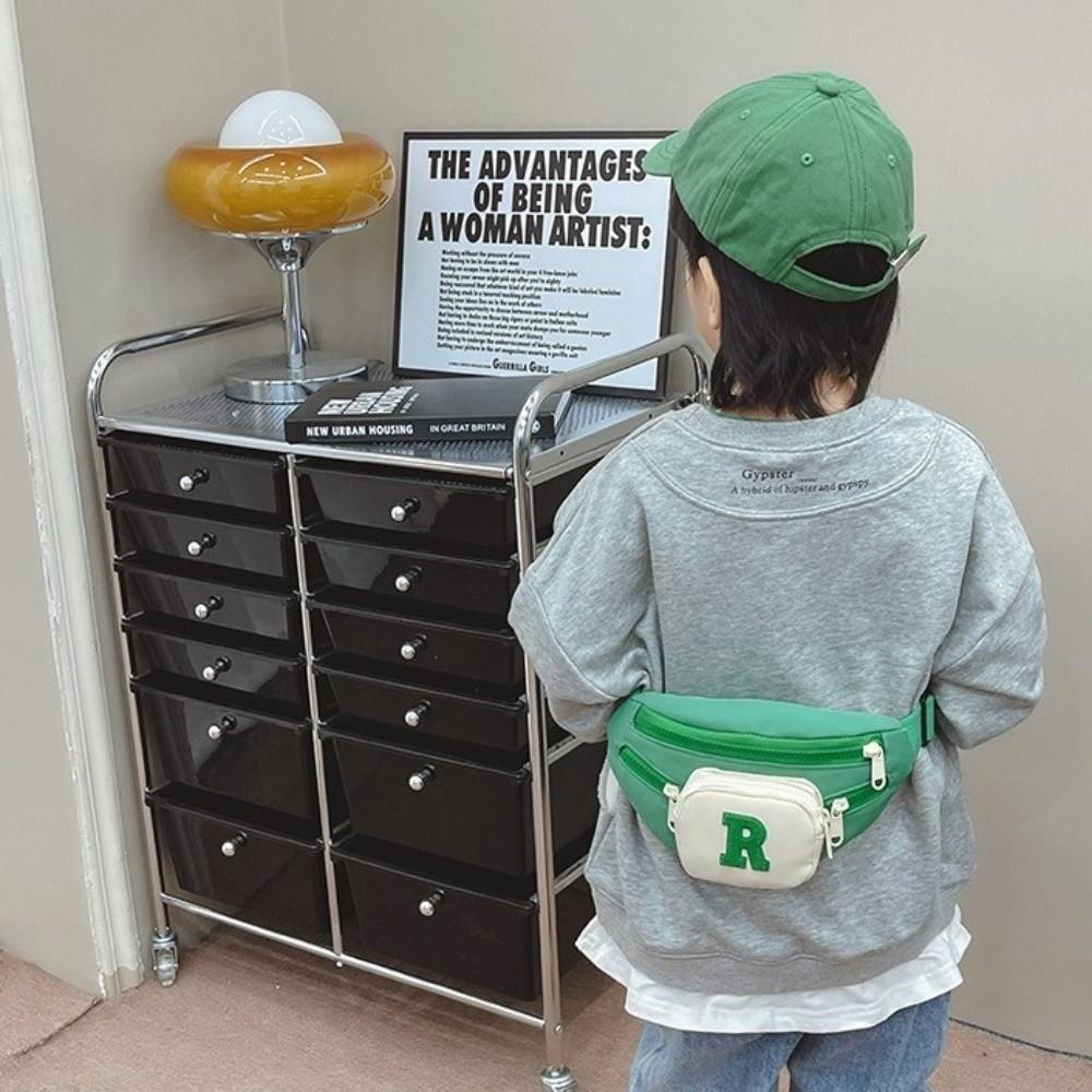 Letter Children's Waist Bag Korean Style Kids' Chest Bag Portable Kids' Shoulder Bag Girls
