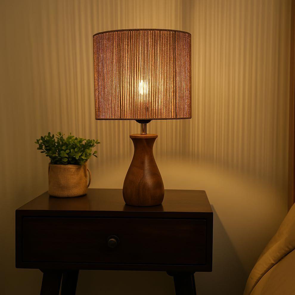 

Boho Raffia Table Lamp I Center Table Lamp for Restaurant I Office Desk Lamp I Night Lamp Bedroom I Home Decor Items