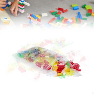 180 Pieces Colorful Shape Blocks for Educational Activities And Creative Play