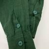 BLUEBIRD BOULEVARD Green Linen 100% Long Shirt Dress dress M greenUsed