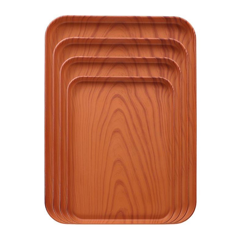 Plateau Rectangulaire en Paille de Blé pour la Maison, l'Hôtel ou le Restaurant - Idéal pour le Thé, les Collations et les Desserts