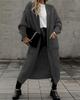 Women Knitted Cardigan Loose Fit Large Pockets European American Style Autumn Winter Fashion Cross Border Trade