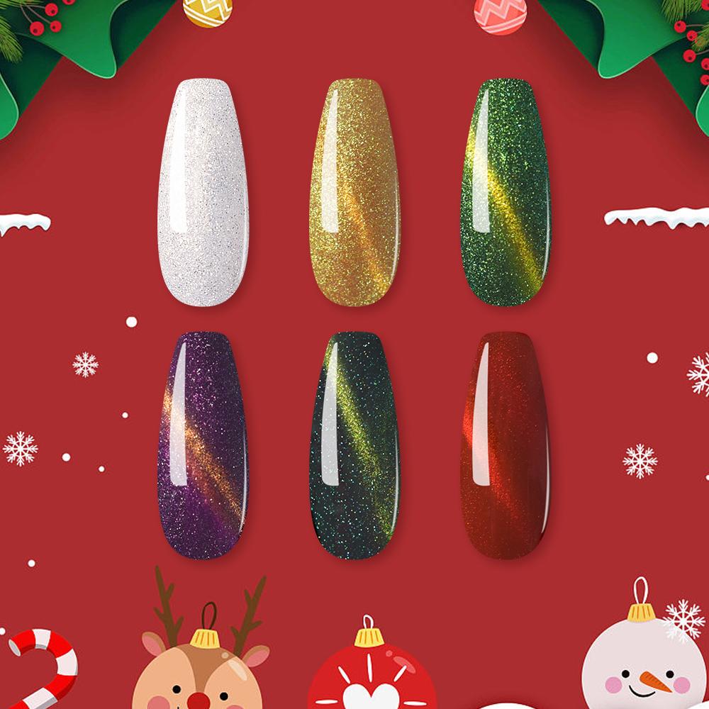 KADS 6pcs/Set Nail Gel Polish Nail Art UV Gel Nail Lacquer Top Coat Manicure Soak off Gel Nail Polish