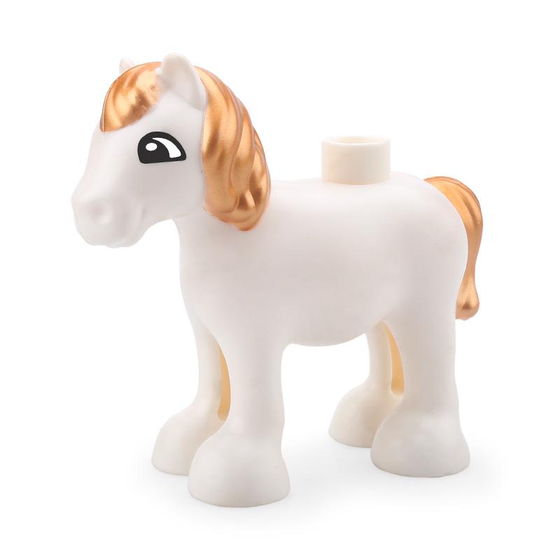 Children's Large Particle Animal Building Blocks Set - Puppy, Kitten, Butterfly, Cow, Poultry Toy Accessories