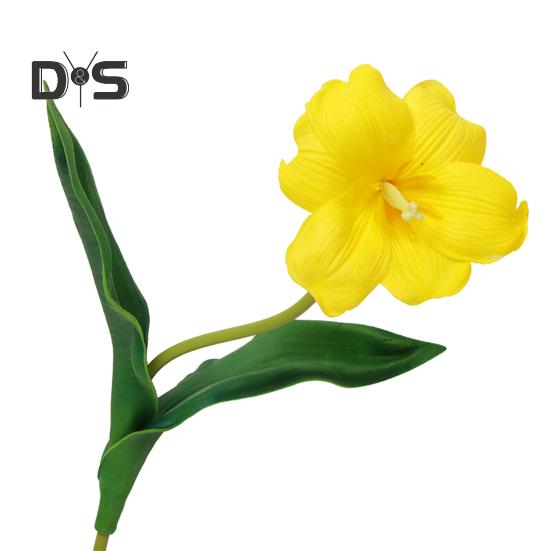 Simulated Tulips Bouquet Realistic Fake Flowers Home Decor Artificial Tulip Arrangement with Bendable Stems
