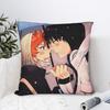 Haikyuu Square Pillow Case Polyester Cushions for Sofa Anime Haikyuu Hinata Kageyama Tobio Kuroo Karasuno  Funny Pillowcase