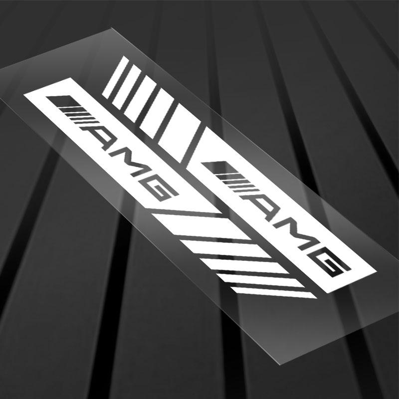 2Pcs Car Stripe Stickers Rearview Mirror Reflective Vinyl Decals Decoration For Mercedes Benz AMG W204 W205 W212 W213 W222 x153 W176 W177 Keychain