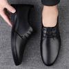 Fashion Leather Male Wedding Shoes Lace-Up Men's Oxford Shoes Classic Formal Business Dress Shoes 2025 New Arrival Male Walking Flats