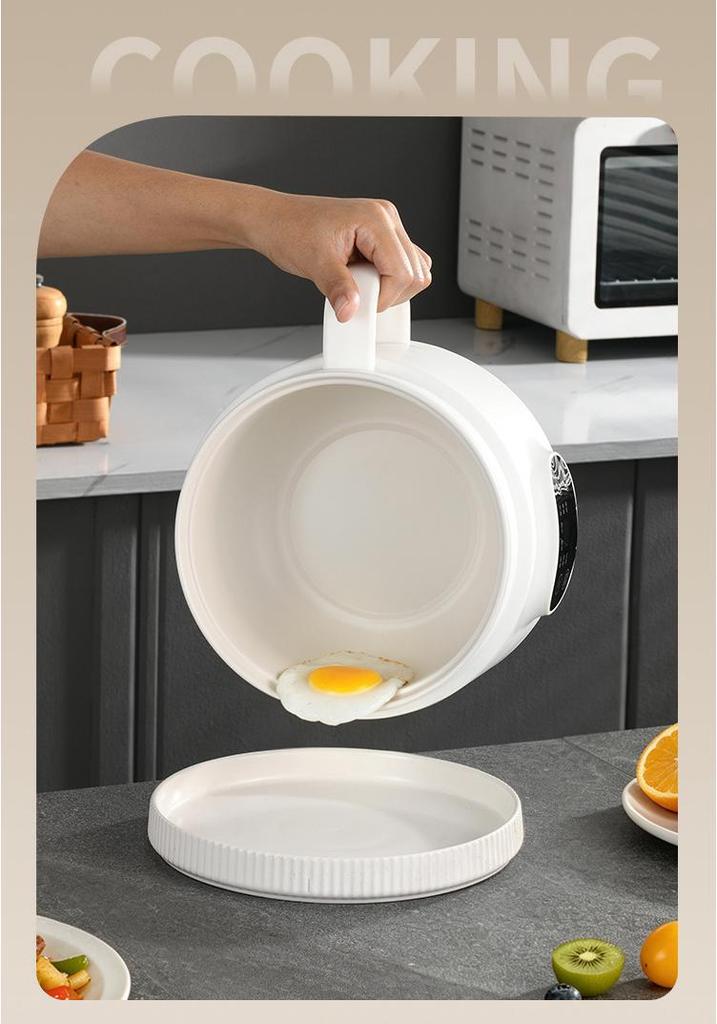 Smart Ceramic Glaze Rice Cooker: Multi-functional Large Capacity Steamer & Fryer with Double Layer Design.