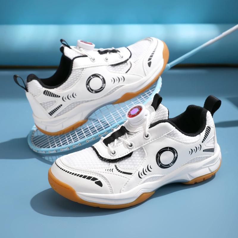 New Badminton Shoes Boys and Girls Professional Training Shoes Breathable Wear-resistant Competition Tennis Shoes Trendy Sports Shoes Table Tennis