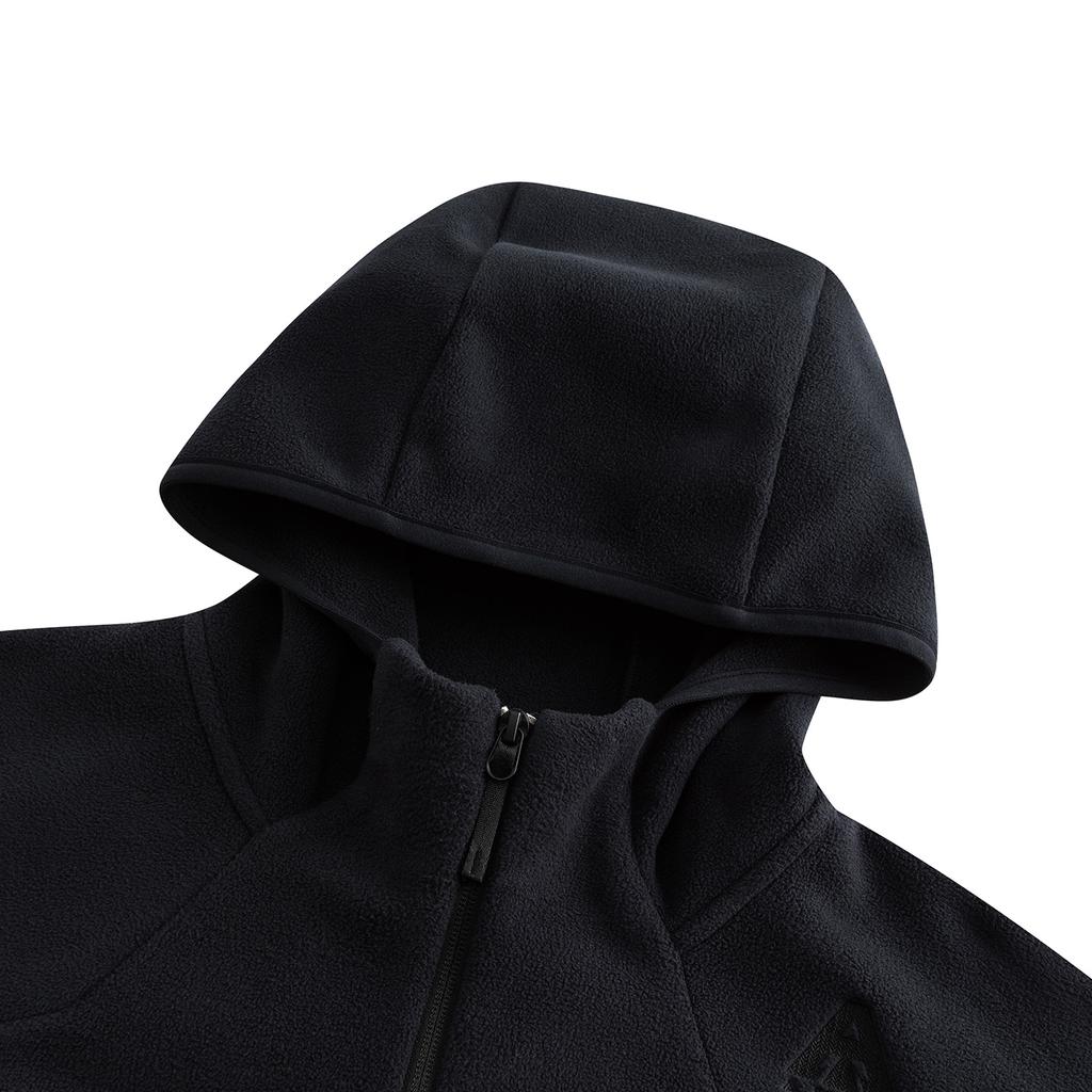 Anta Outdoor Series Solid Color Zip-Up Hooded Casual Versatile Sports Jacket Men Jackets 952546704-5