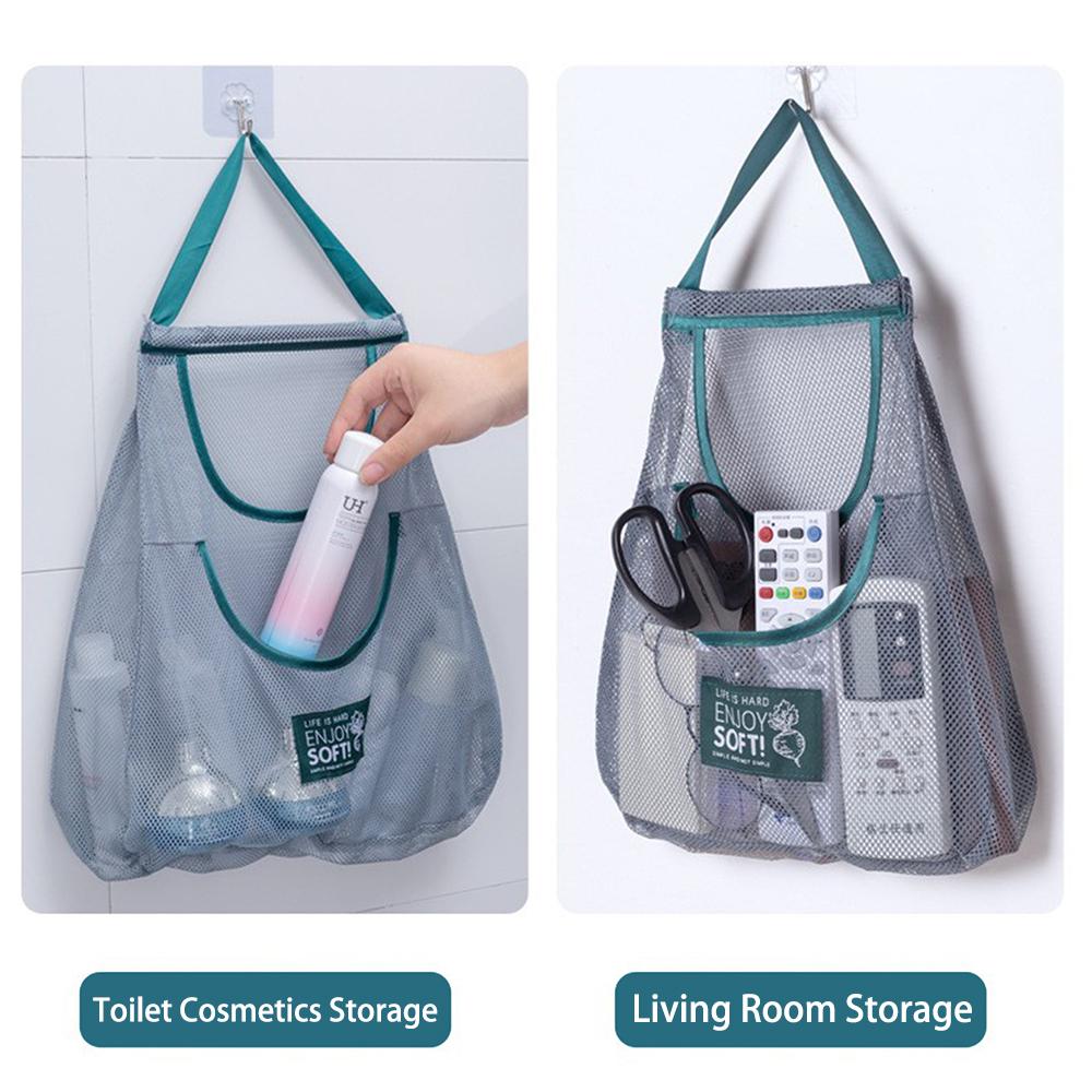 Multifunctional Hanging Storage Bag Reusable Kitchen Storage Bags Ginger Garlic Storage Organizer Fruits Vegetables Storage Net