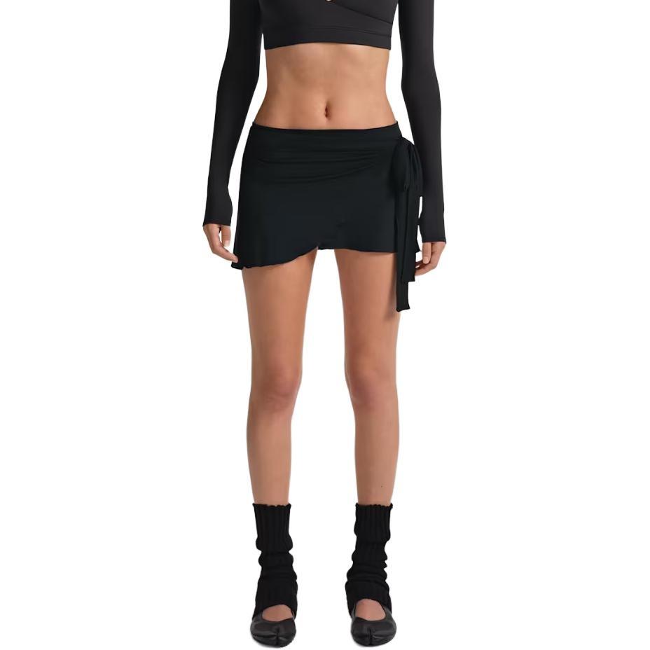 (WMNS) Nike x SKIMS Stretch Knit Wrap Skirt Obsidian Women s SKIRTSKT10091W-OBD M