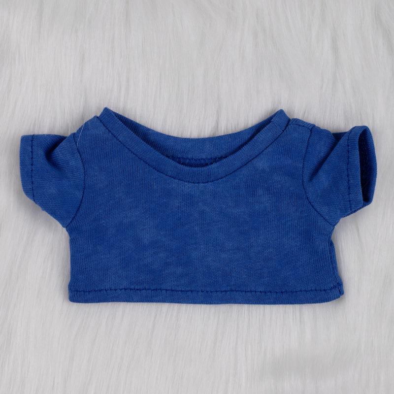 Camiseta de Muñeco de Peluche de Algodón Lindo - Manga Corta Lavada, 10-15-20 CM