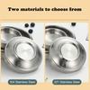Flat 201/304 Stainless Steel Dish Plate Cooking Noodles Bowl Thickened Dinner Plate Seasoning For Kitchen Restaurant Tableware