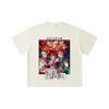 260 GSM Double Yarn 32 Count 100% Cotton Demon Slayer V26 Print Unisex Heavy Cotton T Shirt