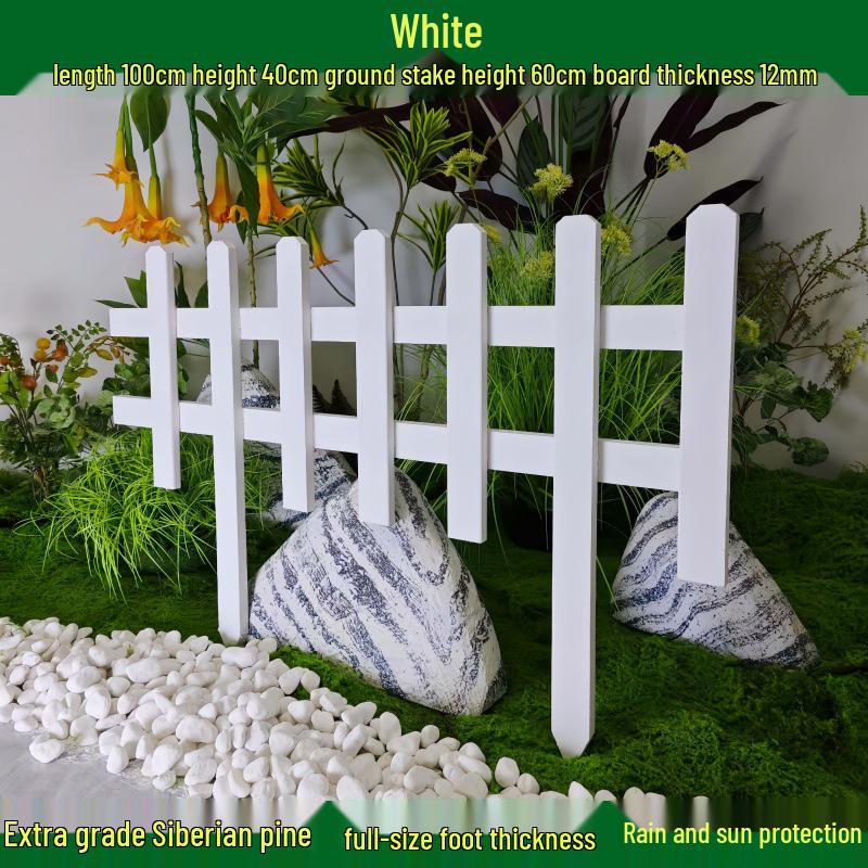 Outdoor Garden Decorative Wooden Picket Fence for Yard and Flower Beds