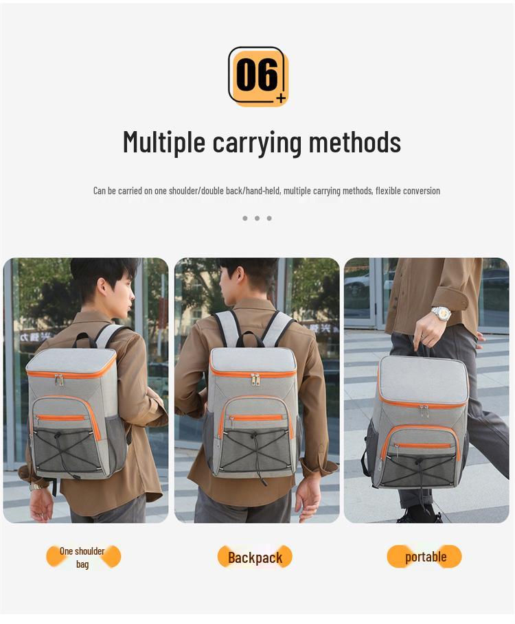 Large Capacity Insulated Travel Backpack for Outdoor Sports and Camping