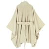 SNIDEL Stand Collar Poncho F White SWFC205023 Coat Women Used