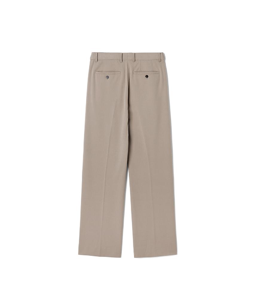 ADHOC Men'S T/R Standard One-Pleat Wide Pants (Beige) (Hcrlp05)
