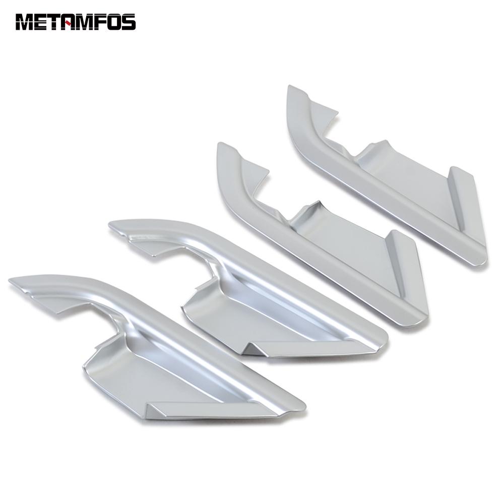 For Toyota Camry 2018-   Carbon Fiber Interior Door Handle Bowl Cover Trim Sticker Bezel Accessories Car Styling