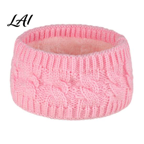 Knitted Headband with Fleece Lining Winter for Women Soft Lined Thermal Hair Running Gear Women Band Thickened Plush Ear Warmer Cold Weather Outdoor