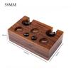 51-54MM Double Hole Coffee Portafilter Holder Wooden CoffeeTamper Distributer Puck Screen Coffee Brush Organizer Holder Barista
