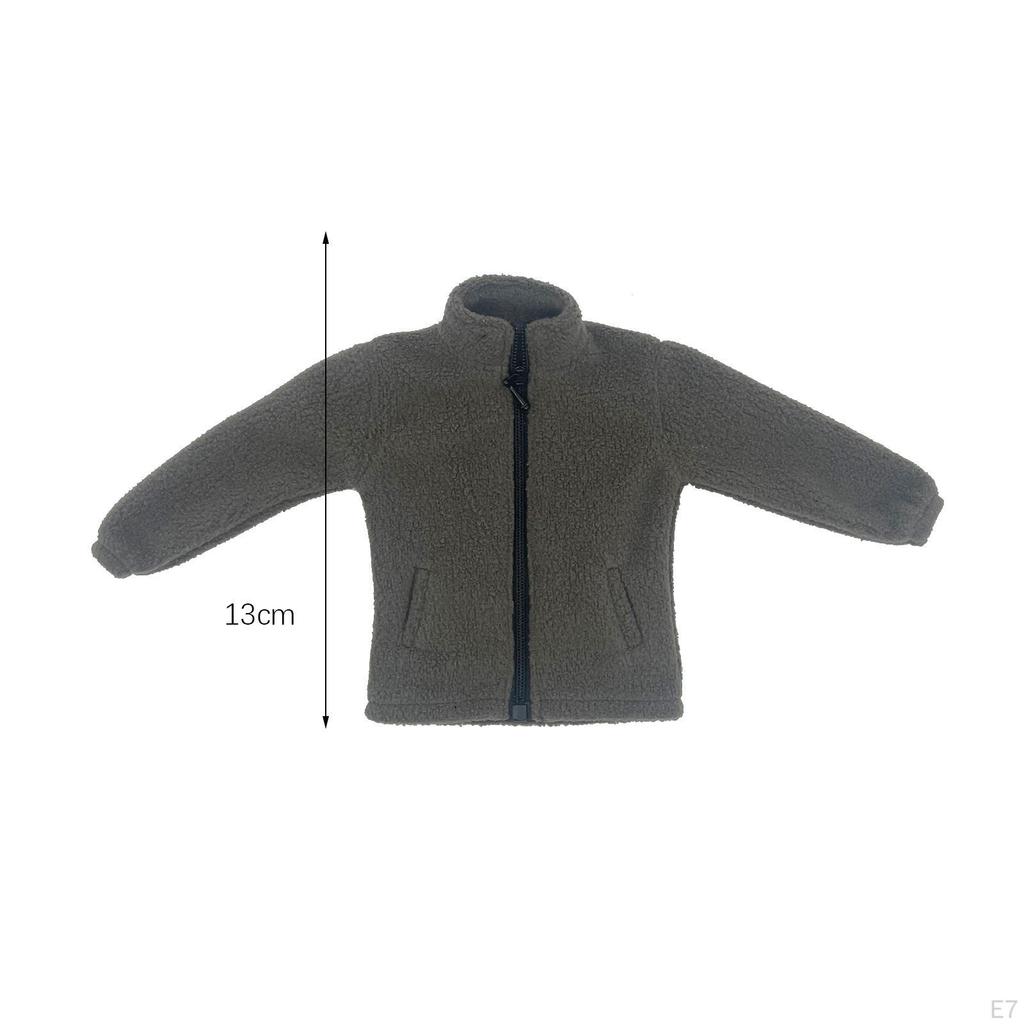 1/12 Male Coat Figure Costume Dolls Dress up Accessory Fashion Jacket Miniature Soldier